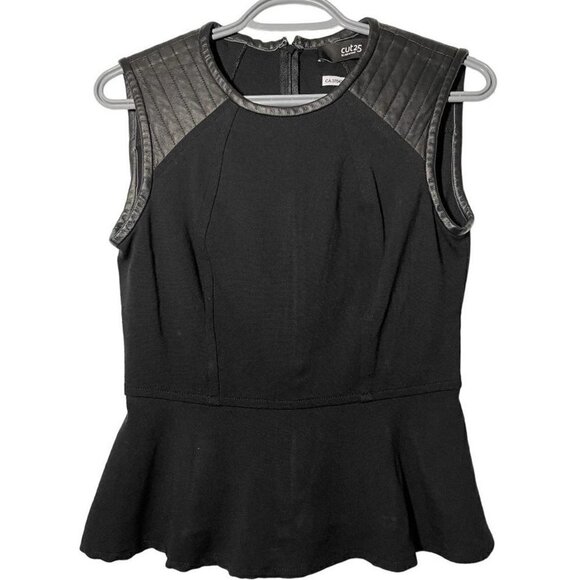 Cut25 by Yigal Azrouel Lambskin Sleeveless Top size 4 - Picture 1 of 5